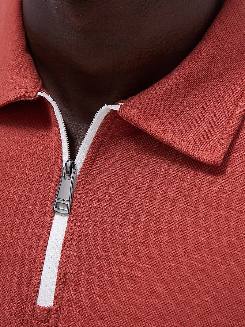Quarter-Zip Polo Shirt