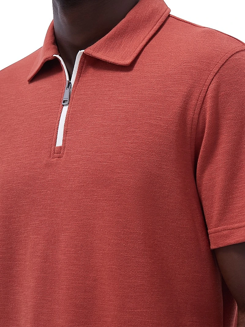 Quarter-Zip Polo Shirt