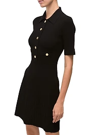 Lauper Rib-Knit Sweaterdress