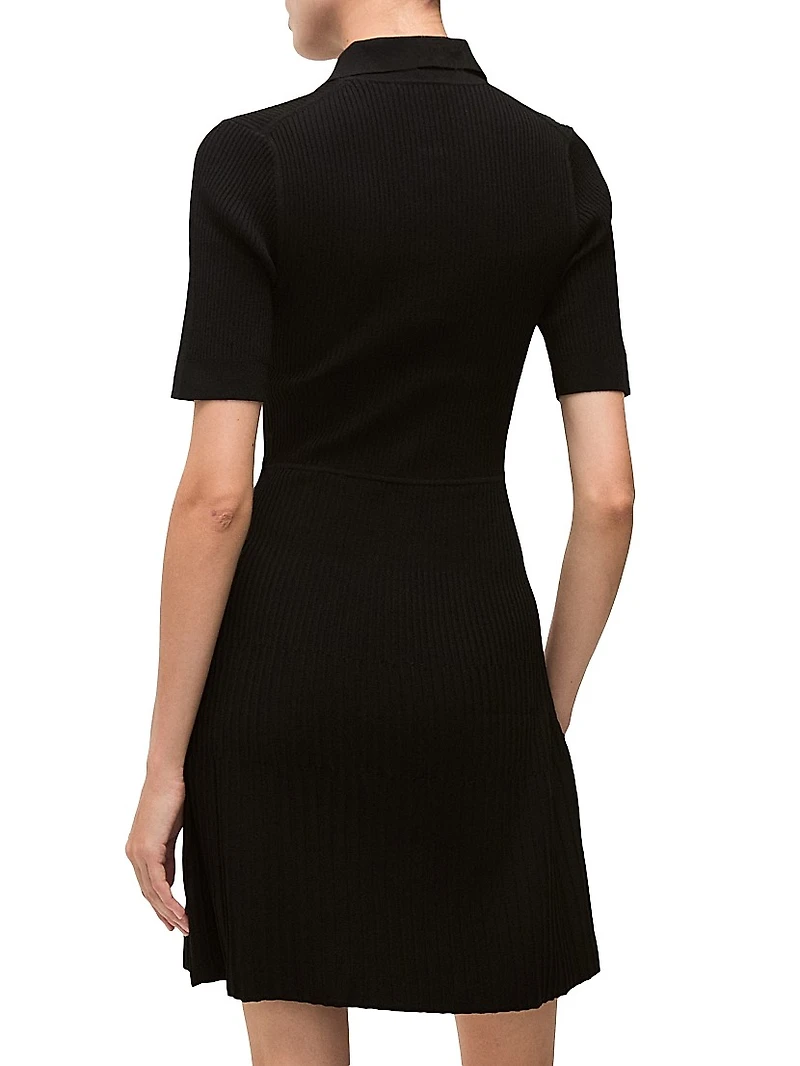 Lauper Rib-Knit Sweaterdress