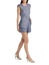 Tamara Linen-Blend Vest