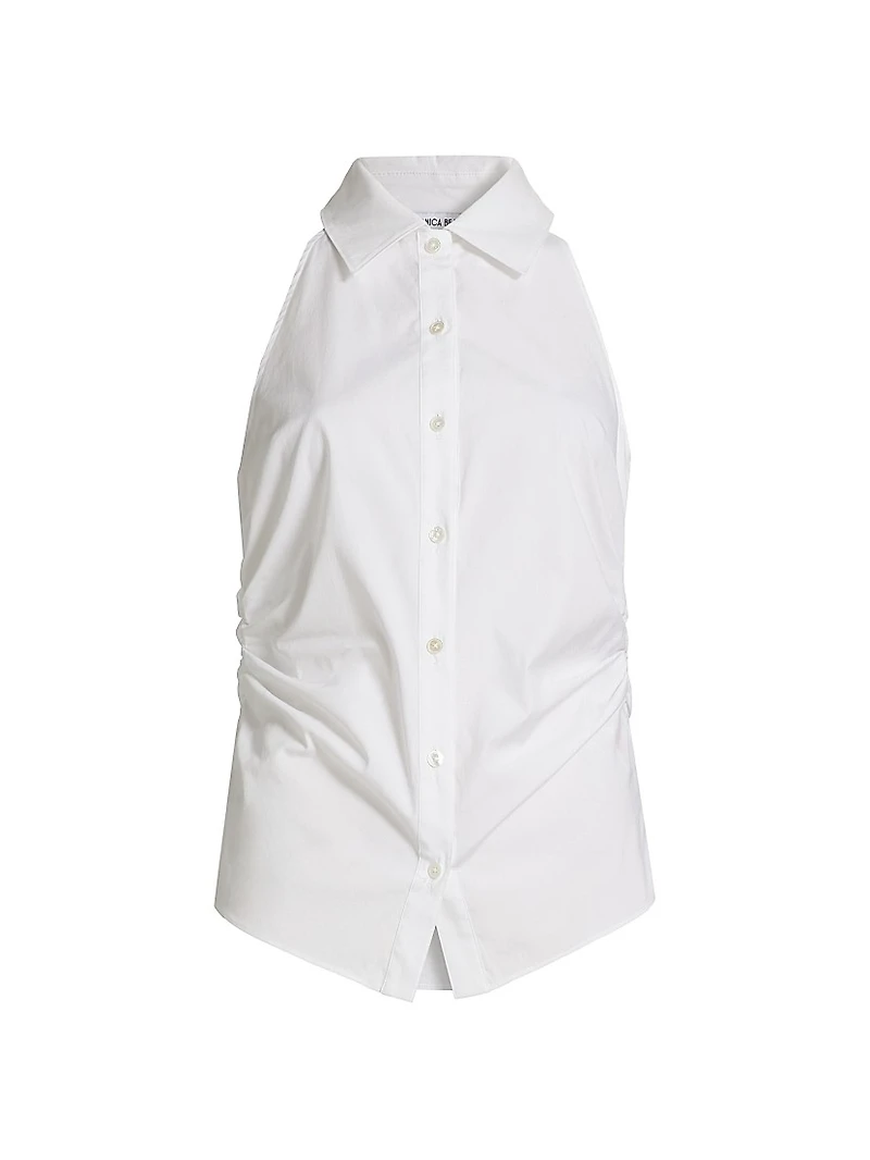 Regina Sleeveless Button-Up Shirt