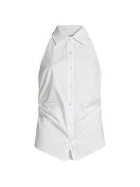 Regina Sleeveless Button-Up Shirt