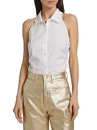 Regina Sleeveless Button-Up Shirt