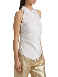 Regina Sleeveless Button-Up Shirt