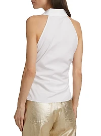 Regina Sleeveless Button-Up Shirt