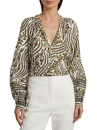 Ailani Linen Button-Up Top