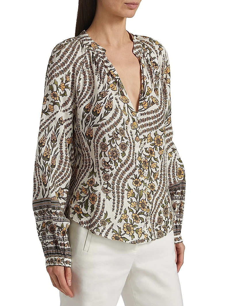 Ailani Linen Button-Up Top