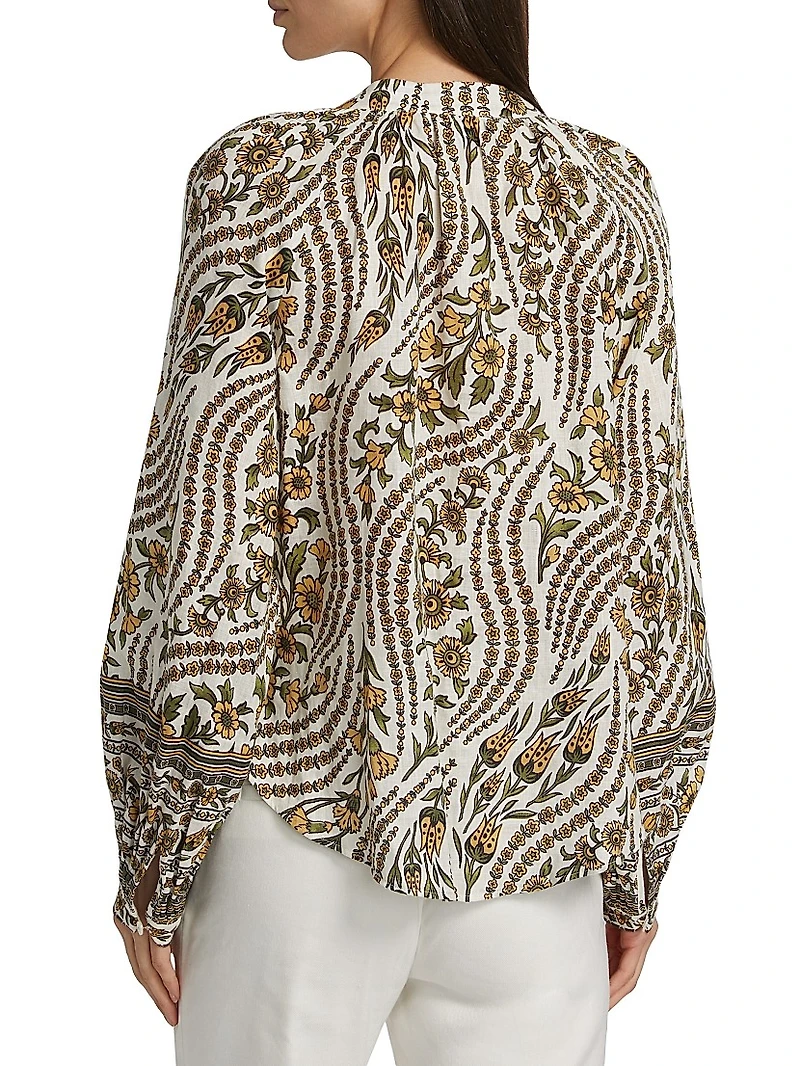 Ailani Linen Button-Up Top