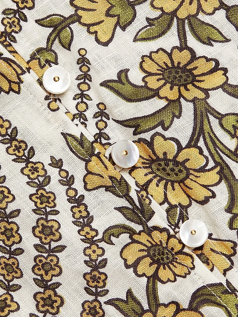 Ailani Linen Button-Up Top