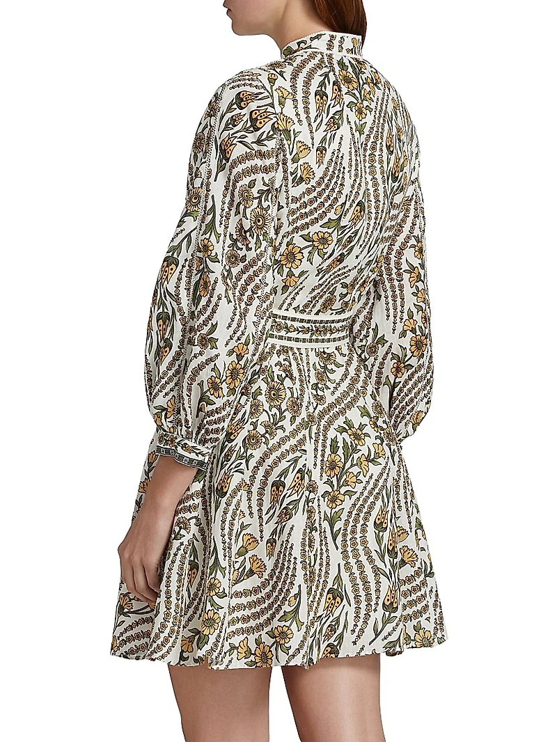 Nolan Floral Linen Dress