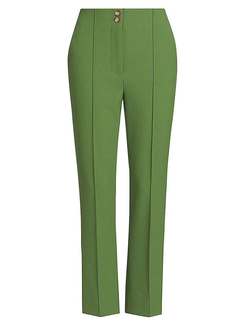 Kean High-Rise Slim-Cut Pants
