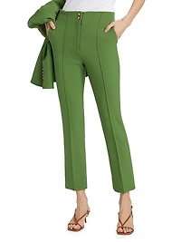 Kean High-Rise Slim-Cut Pants