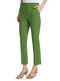 Kean High-Rise Slim-Cut Pants
