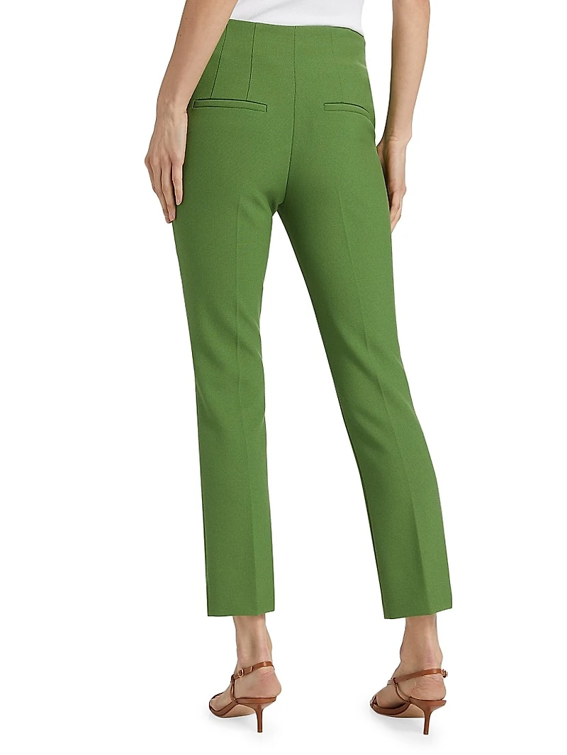 Kean High-Rise Slim-Cut Pants