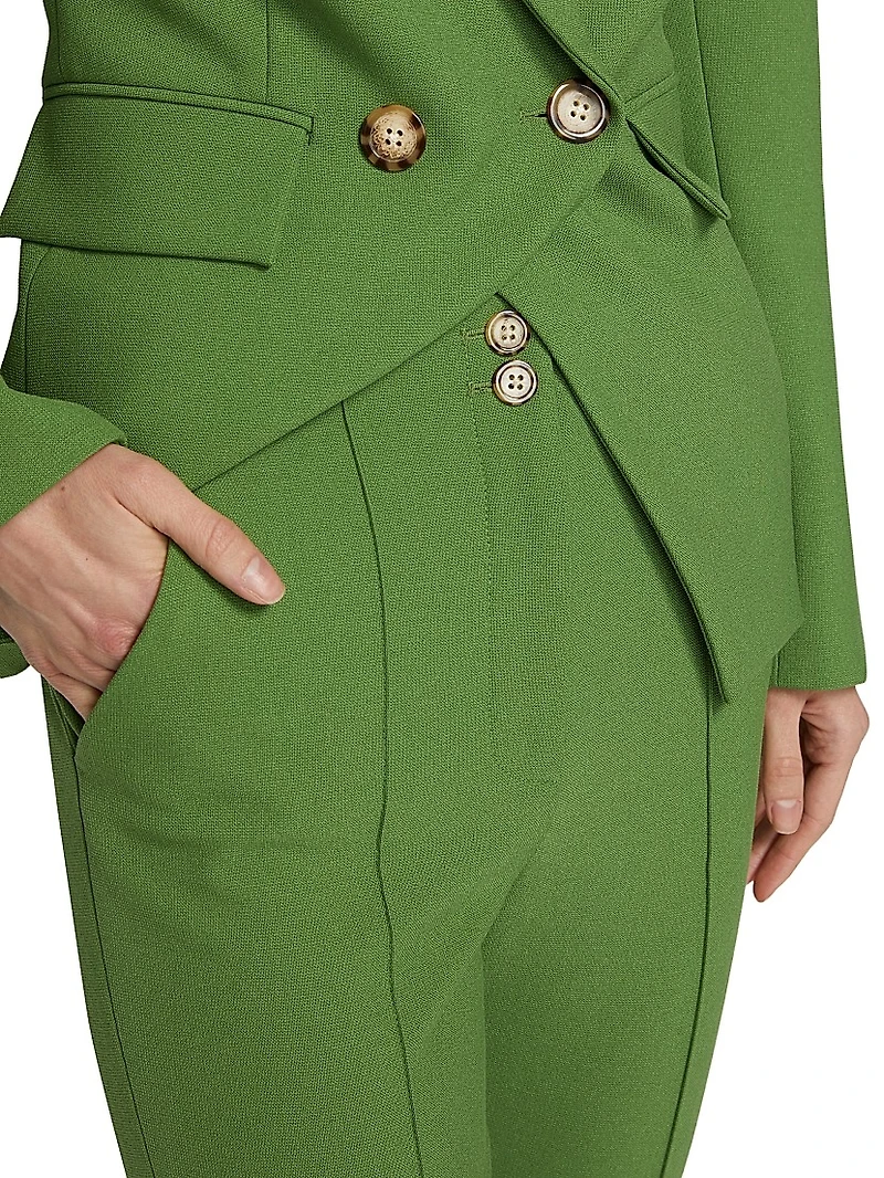 Kean High-Rise Slim-Cut Pants