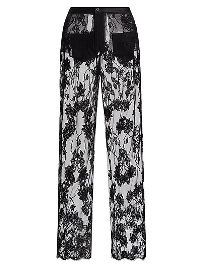 Dominique Sheer Lace Pants
