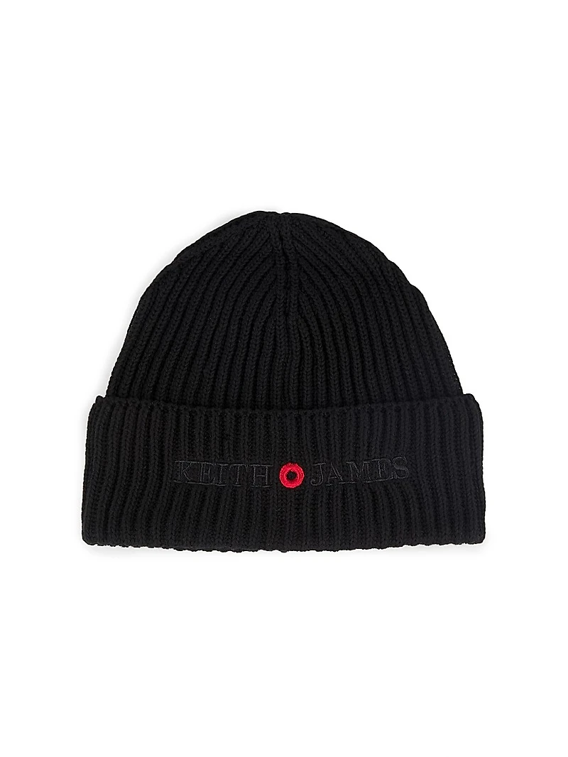 Embroidered Logo Cotton Beanie