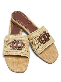 Delphi Raffia Flat Sandals