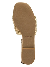 Delphi Raffia Flat Sandals