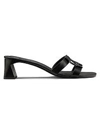 Monogram 50MM Leather Block-Heel Sandals