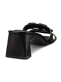 Monogram 50MM Leather Block-Heel Sandals
