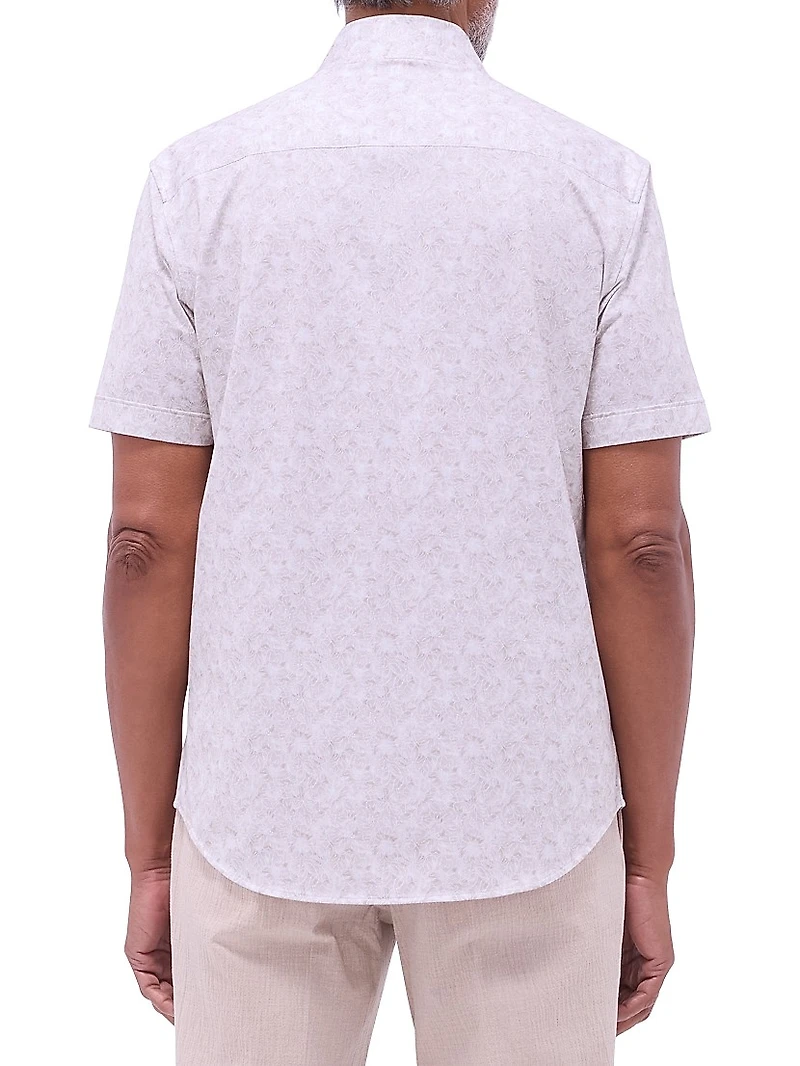 Miles Floral Cotton Short-Sleeve Shirt