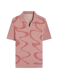 Johnny Collar Cotton-Silk Sweater