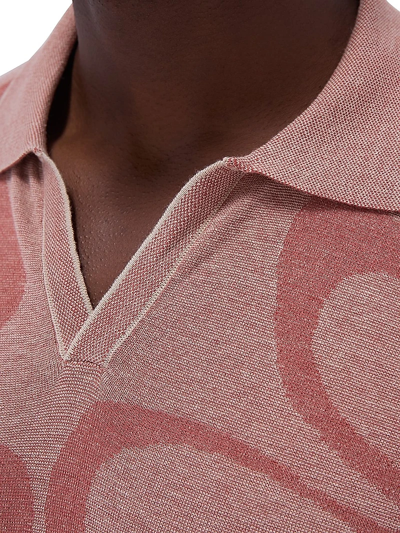 Johnny Collar Cotton-Silk Sweater