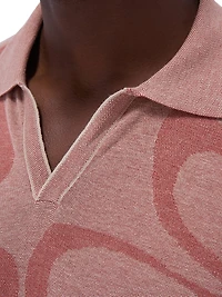 Johnny Collar Cotton-Silk Sweater
