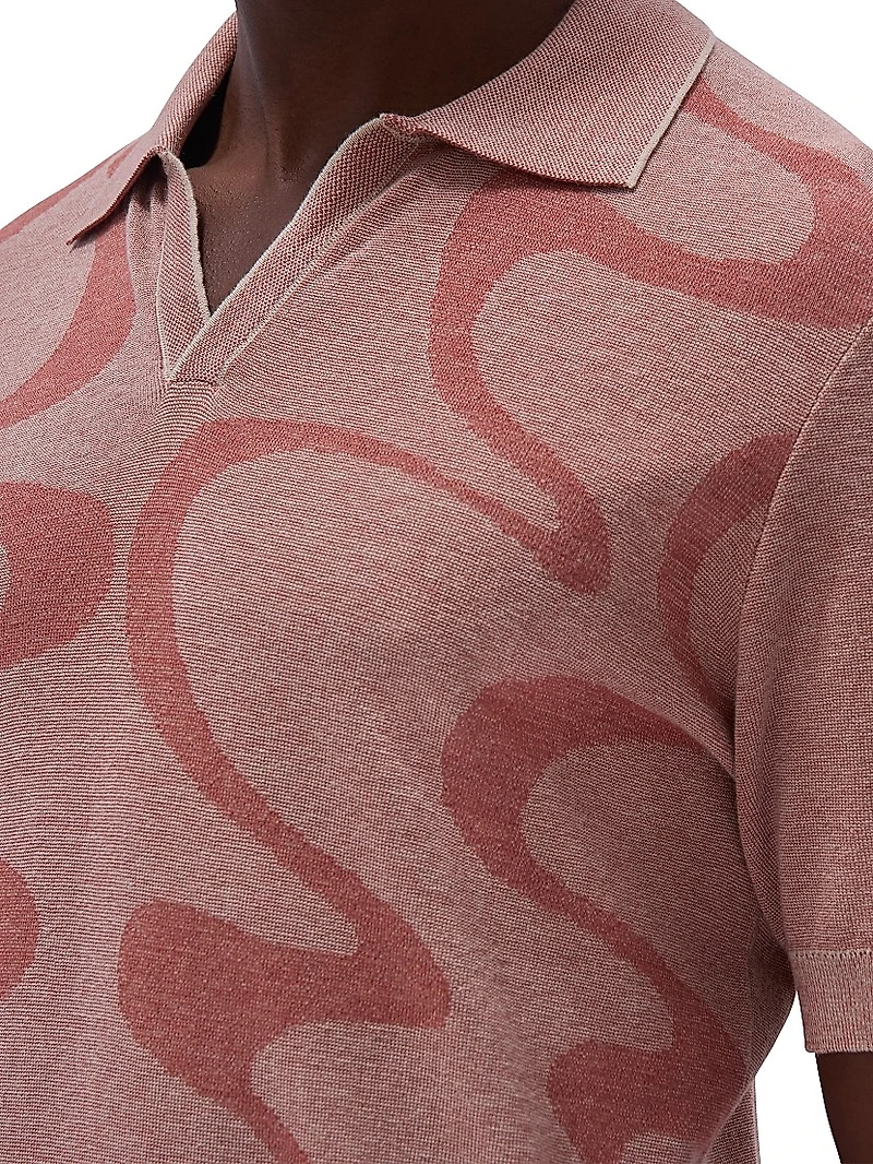 Johnny Collar Cotton-Silk Sweater