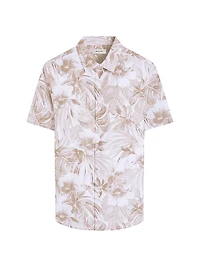 Orson Floral Woven Shaped Button-Front Shirt