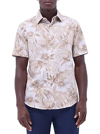 Orson Floral Woven Shaped Button-Front Shirt