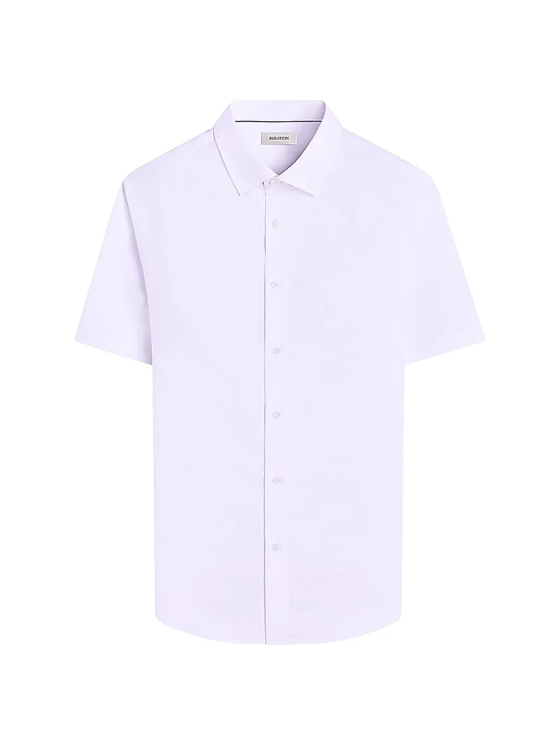 Orson Woven Cotton Shaped Button-Front Shirt