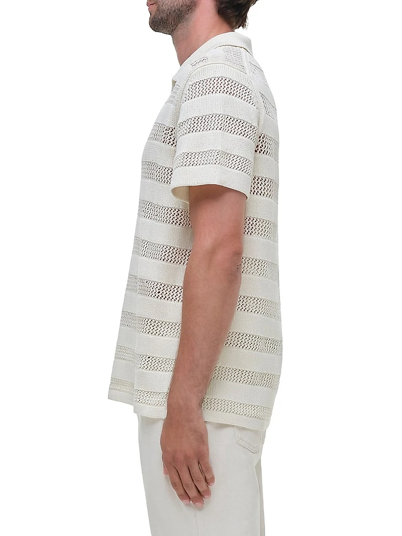 Knit Cotton Polo Shirt