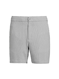 Striped Swim Trunks