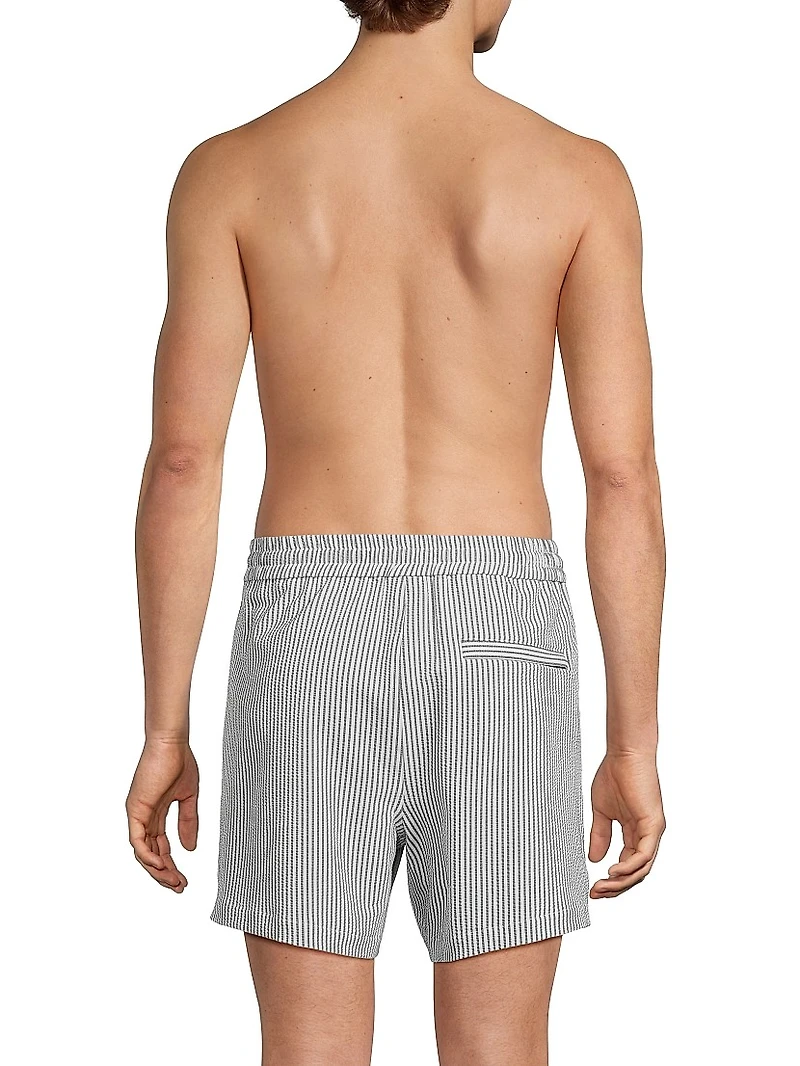 Striped Swim Trunks