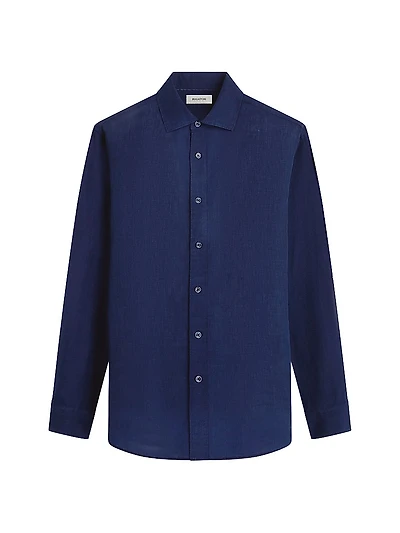 Axel Linen Button-Front Shirt