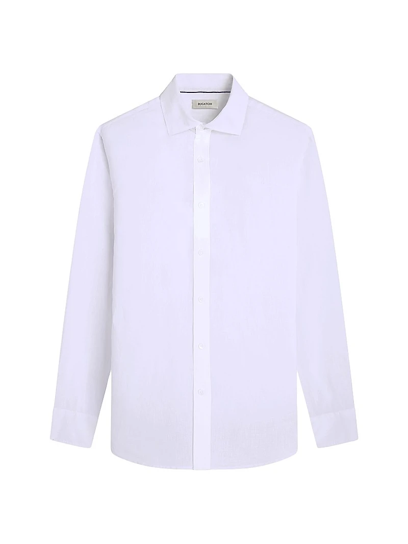 Axel Linen Button-Front Shirt