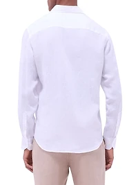 Axel Linen Button-Front Shirt