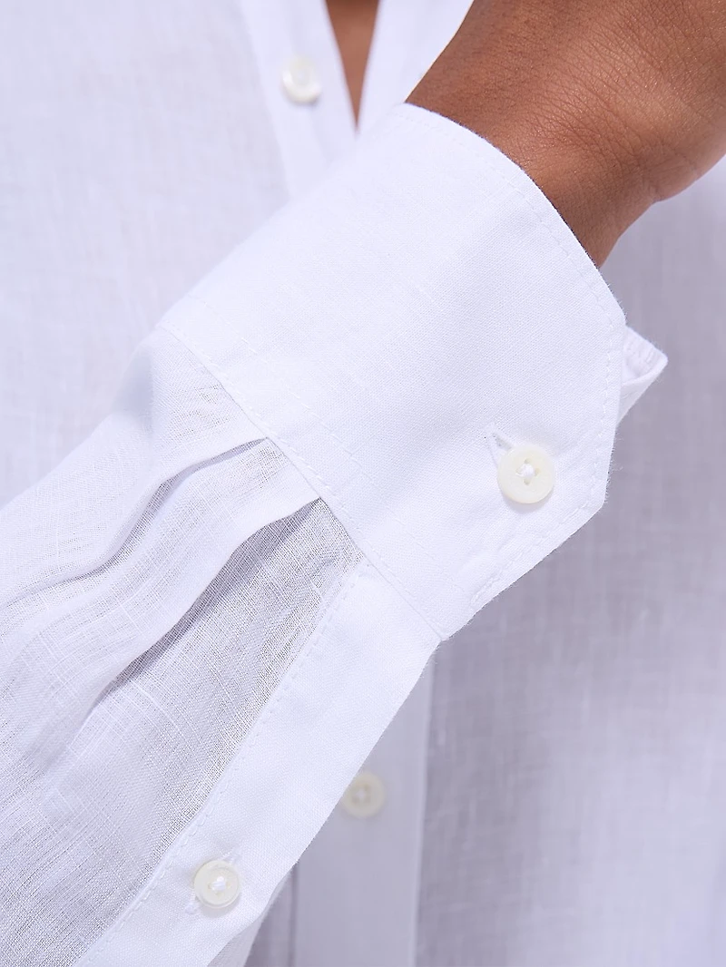 Axel Linen Button-Front Shirt