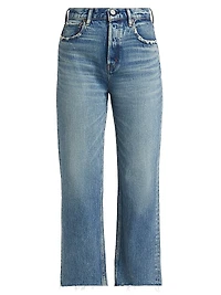 Plainedge Straight Leg Crop Jeans