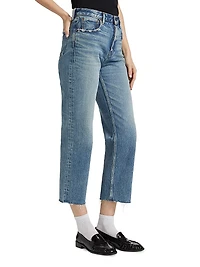 Plainedge Straight Leg Crop Jeans