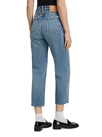 Plainedge Straight Leg Crop Jeans