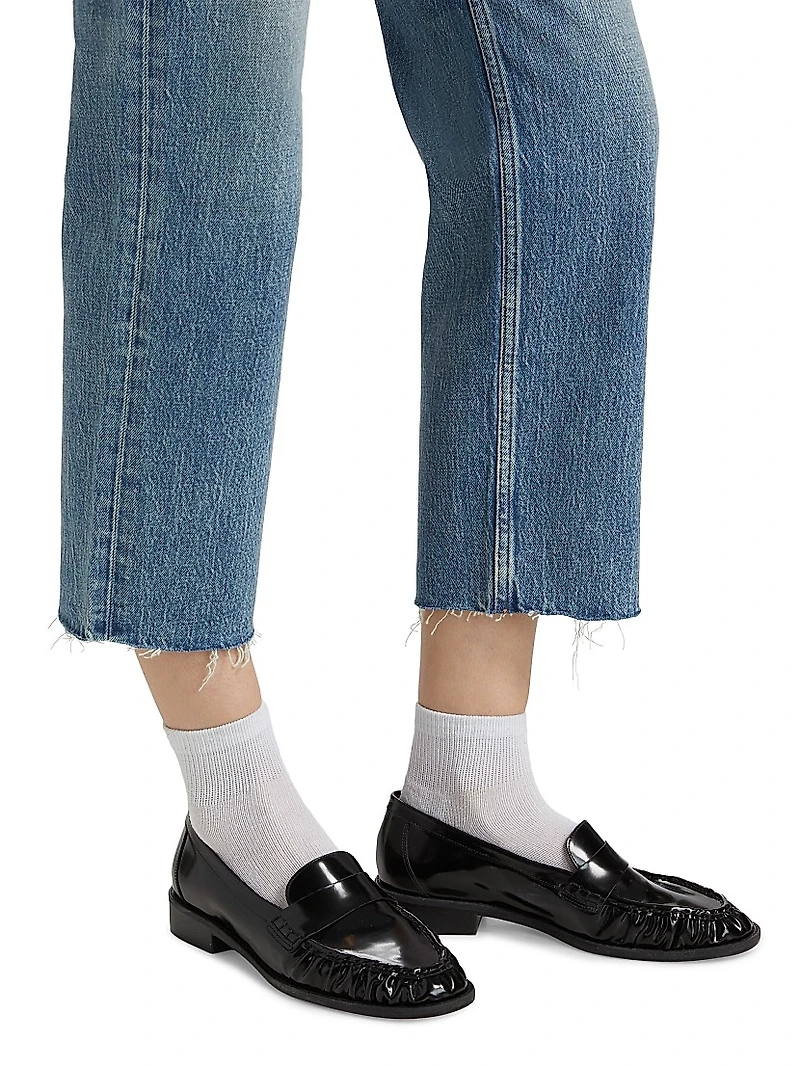 Plainedge Straight Leg Crop Jeans