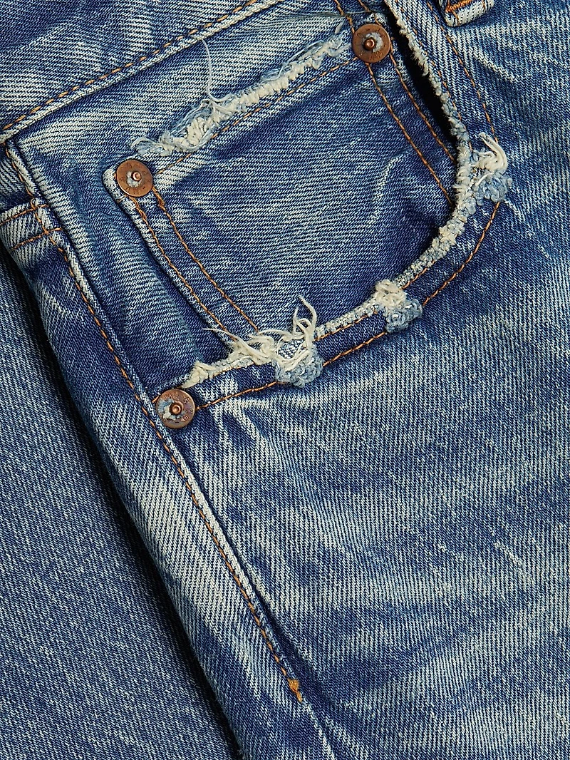 Plainedge Straight Leg Crop Jeans