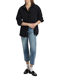 Plainedge Straight Leg Crop Jeans
