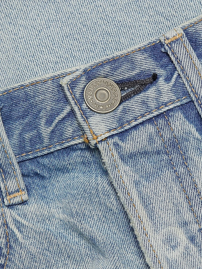 Nolita Cotton Raw-Edge Shorts