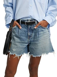 Ludlow Raw-Edge Shorts