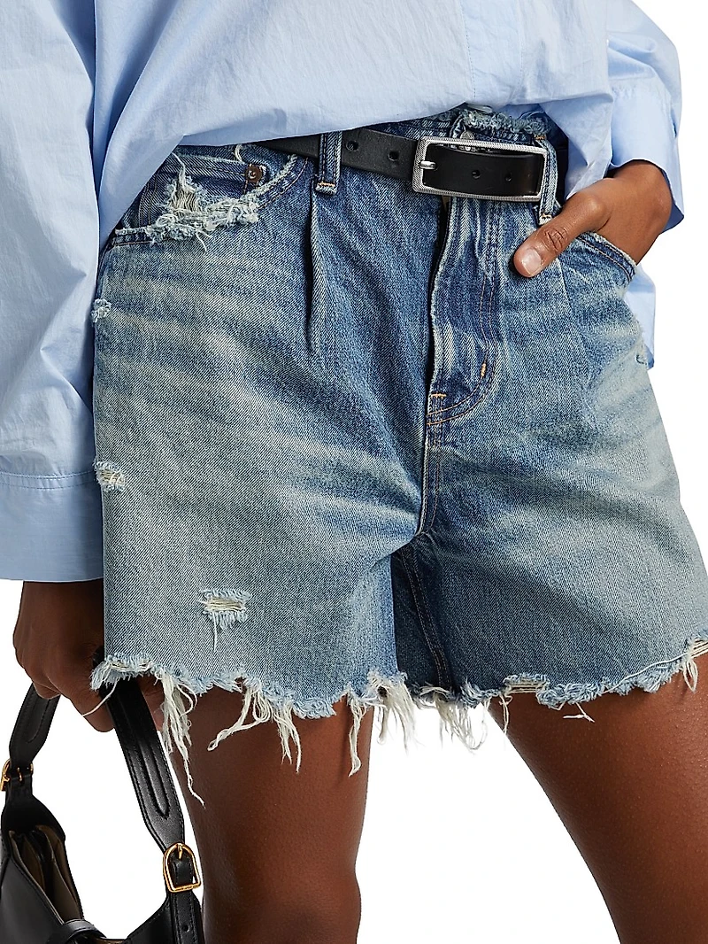 Ludlow Raw-Edge Shorts